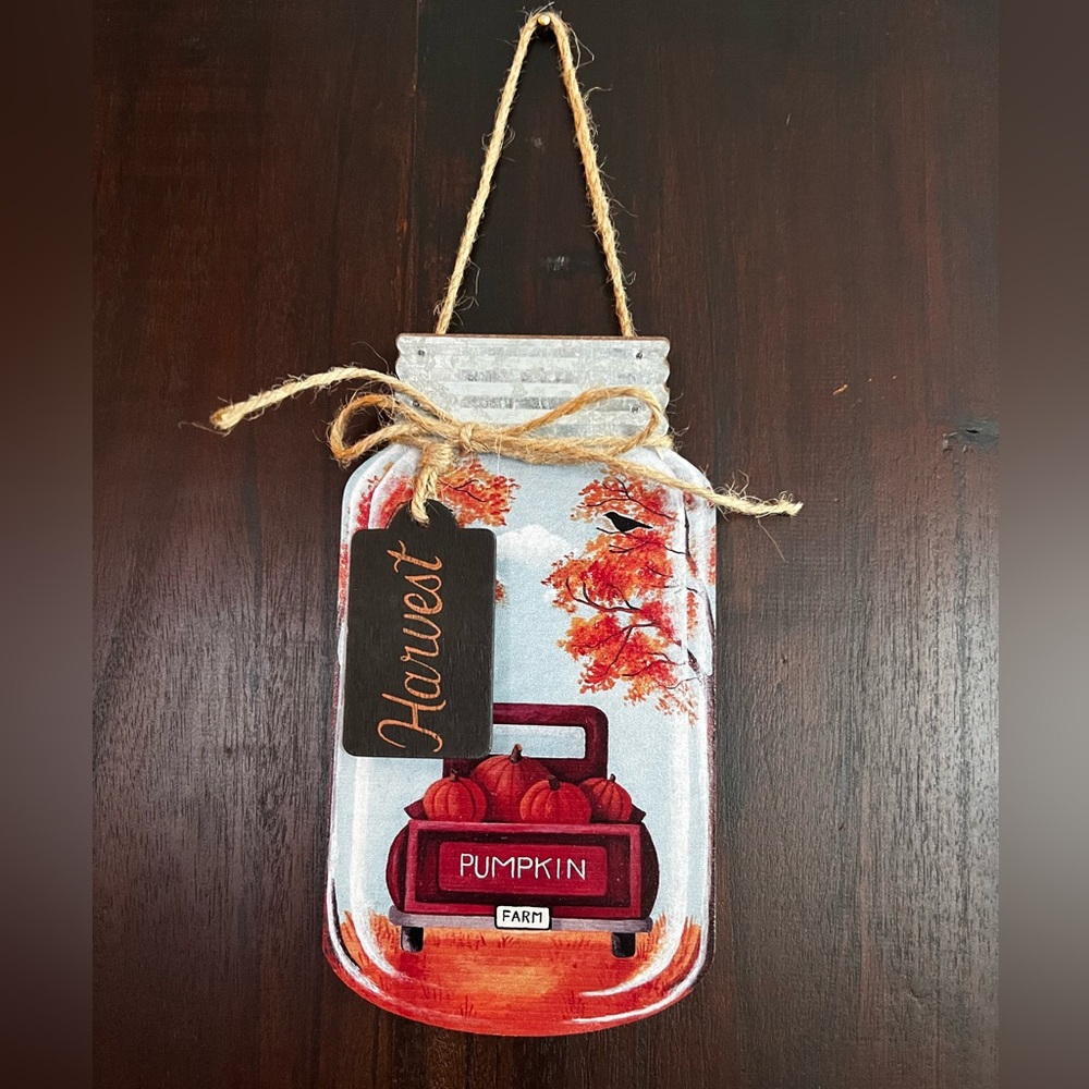 Harvest Mason Jar Wall Decor